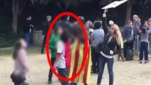 El enésimo ejemplo de adoctrinamiento: niños con esteladas hacen cortes de mangas a la policía