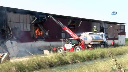 Adana'da çırçır fabrikasında yangın