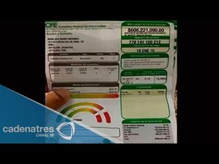 CFE manda por error recibo millonario por más de 6 millones de pesos en Yucatán