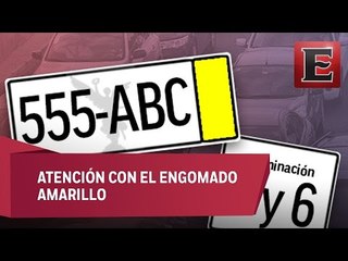 Amplian verificación para autos con engomado amarillo