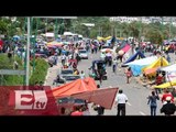 CNTE mantiene bloqueos en diversas  carreteras de Oaxaca/ Paola Virrueta