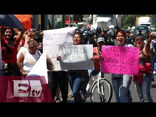 Paro de labores en 267 escuelas capitalinas a favor de la CNTE/ Hiram Hurtado