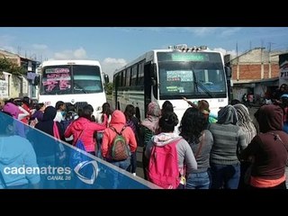 Estudiantes toman autobuses en Oaxaca