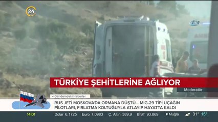 Türkiye şehitlerine ağlıyor