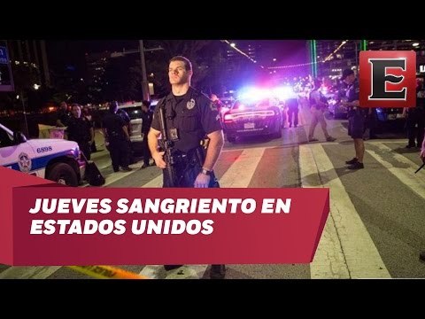 Jueves sangriento en Estados Unidos deja 5 policías muertos