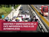 Bloqueo en la autopista México-Puebla genera caos vial