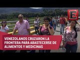 Venezolanos van a Colombia para comprar alimentos