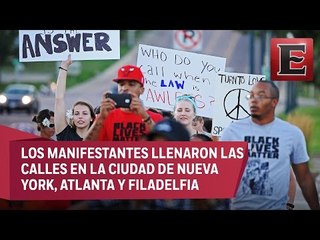 Estadounidenses salen a las calles contra la violencia de la policía
