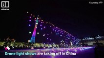 Drone light shows celebrate Chinese festivals