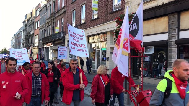 Mons: la SETCa a défilé dans les rues du centre-ville
