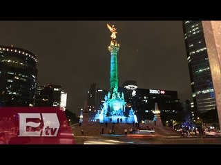 Iluminan el Ángel de la Independencia con los colores de la diversidad sexual/ Atalo Mata