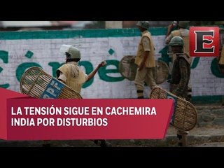Van 14 días de toque de queda en Cachemira por disturbios