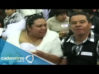 Mil 690 parejas contraen nupcias en el Zócalo capitalino