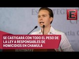 Manuel Velasco condena actos de violencia en Chiapas