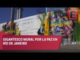 Brasil rinde homenaje a indígenas en mural gigante