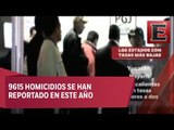 Aumentan homicidios en México durante 2016