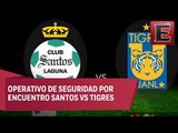 Todo listo para el partido Santos vs Tigres