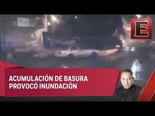 Severas inundaciones en Álvaro Obregón por tromba