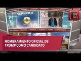 Donald Trump es nombrado candidato republicano oficial a la presidencia