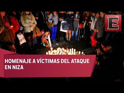 Rinden homenaje a víctimas del atentado en Niza