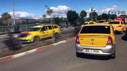 Karslı taksicilerden PKK’ya tepki