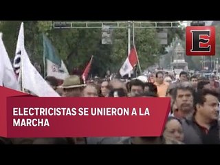CNTE marcha otra vez en CDMX previo a la reunión con Segob