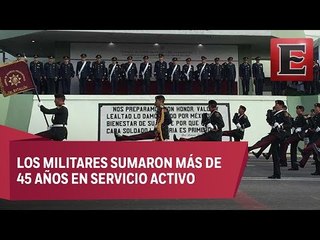 Emotivo homenaje a generales en retiro de la Sedena