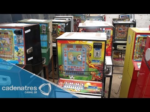 Gobierno federal decomisa 25 mil máquinas tragamonedas