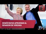 Clinton elige a Tim Kaine como su compañero de fórmula