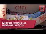 CNTE mantiene bloqueos a plazas comerciales en Tuxtla Gutiérrez