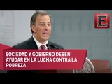 Meade pide trabajar en conjunto contra la pobreza