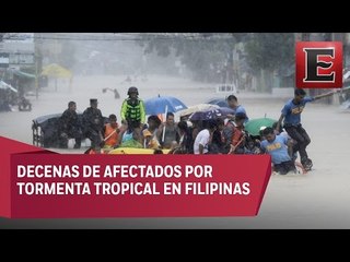 Скачать видео: Tormenta tropical azota Filipinas