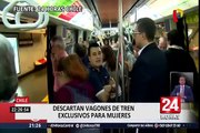 Descartan crear vagones de tren solo para mujeres en Chile