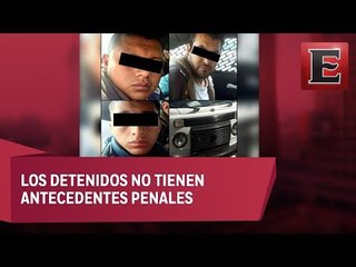 Arrestan en la CDMX a tres asaltantes por robar en el transporte público