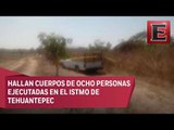 Hallan a ocho ejecutados en Zanatepec, Oaxaca