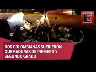 Auto deportivo de “Lord Ferrari” termina calcinado en accidente carretero
