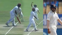 India VS West Indies 1st Test:Prithvi shaw takes 1st test catch | वनइंडिया हिंदी
