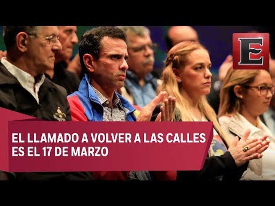 Oposición de Venezuela convoca a marchas en contra de fraude electoral