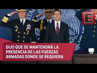 Peña Nieto entrega menciones honoríficas a las Fuerzas Armadas