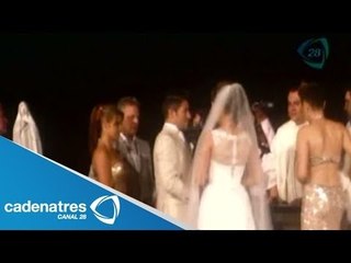 Imágenes exclusivas de la boda de Omar Suárez y Karla Castillo (VIDEO)