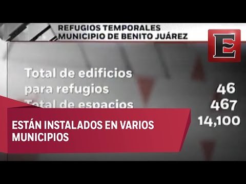 Instalan refugios temporales en Quintana Roo