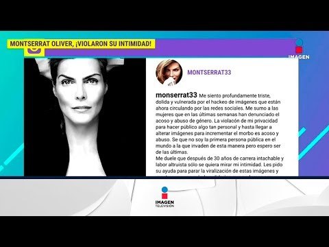 ¡Violan la privacidad de Montserrat Oliver y publican fotos privadas! | De Primera Mano