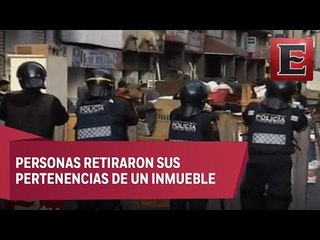 Desalojo en la colonia Centro provoca tránsito en la zona