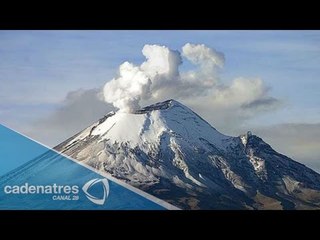 Volcán Popocatépetl registra actividad constante