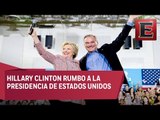 Hillary Clinton presenta a Tim Kaine como su compañero de formula