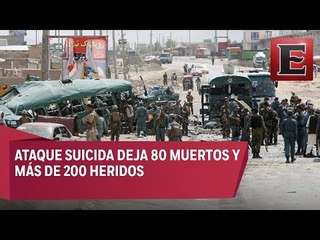 Ataque suicida en Afganistán deja 80 muertos