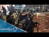 Heridos dos policías durante una manifestación en Ferguson, EU