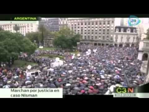 Argentinos marchan para pedir justicia en caso Nisman