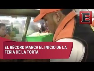 Elaboran la torta más grande del mundo en CDMX