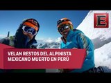 Velan restos del alpinista mexicano muerto en Perú